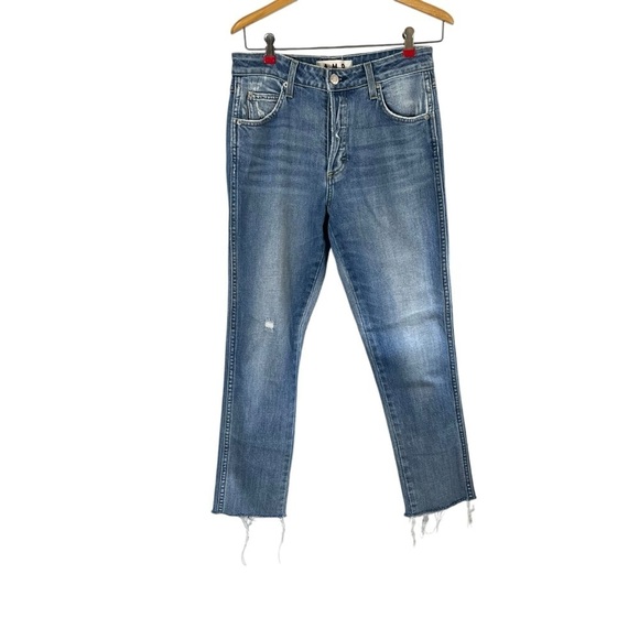 AMO Lover In The Cards High Rise Straight Leg Crop Jeans - Picture 2 of 15